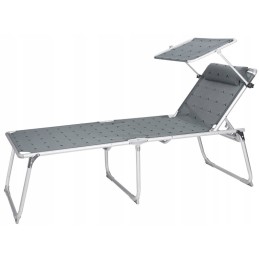 Berger foldable tourist lounger with roof, 150 kg
