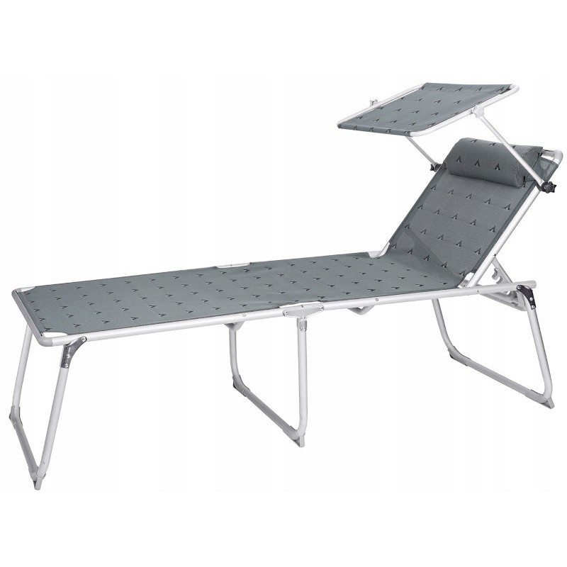 Berger foldable tourist lounger with roof, 150 kg