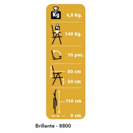 Dukdalf brillante blue camping chair 140kg