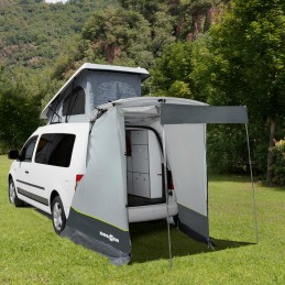Pilote VW Caddy Brunner tailgate tent