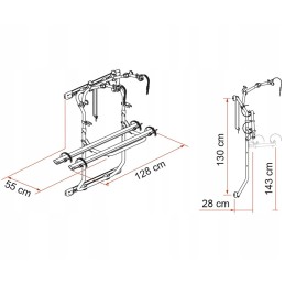 Fiamma Ducato 200 DJ silver trunk after 2006