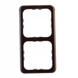 Double frame of the brown switch socket