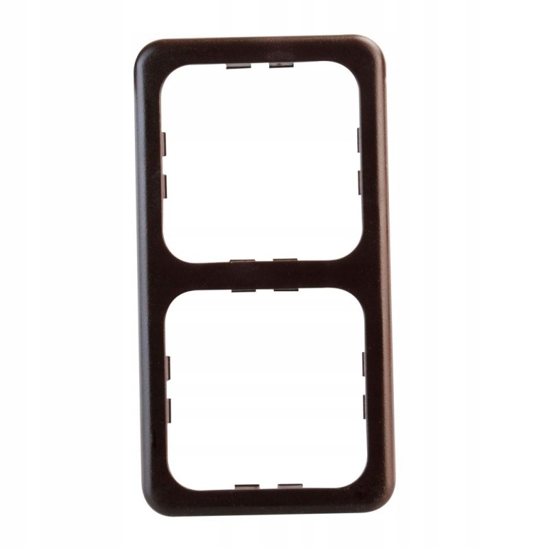 Double frame of the brown switch socket
