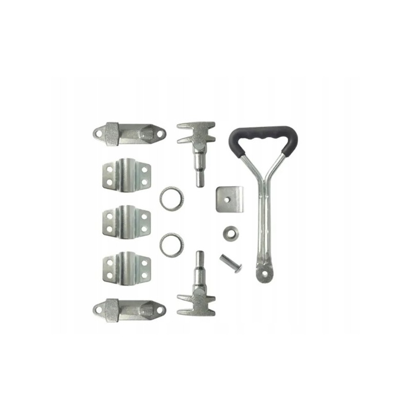 TIR container semi-trailer door lock fi27, galvanized set