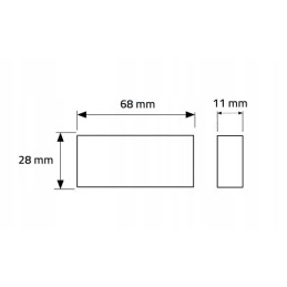 LED lamp for wardrobes and drawers with a li sensor