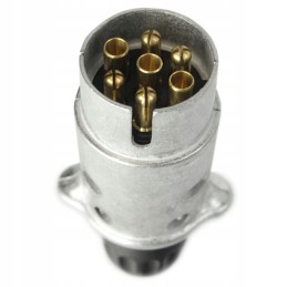 Plug plug for trailer hitch, 7 pin, aluminum, German