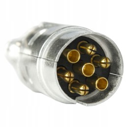 Plug plug for trailer hitch, 7 pin, aluminum, German