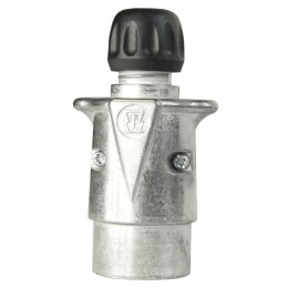 Plug plug for trailer hitch, 7 pin, aluminum, German