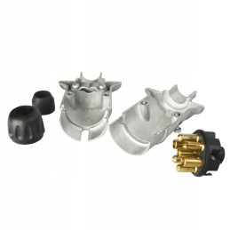 Plug plug for trailer hitch, 7 pin, aluminum, German