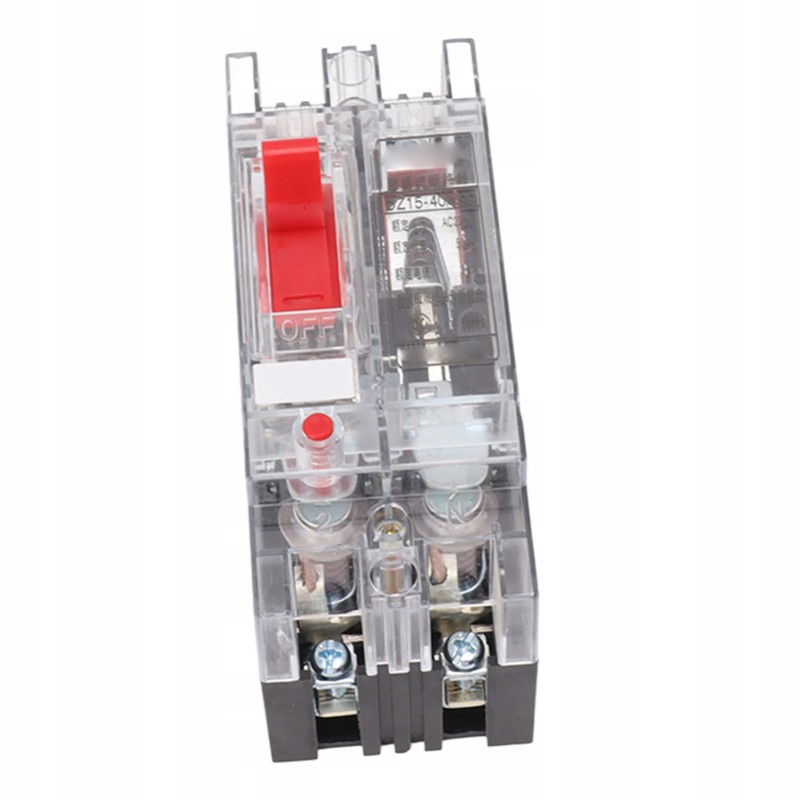 Fireproof, transparent automatic switch