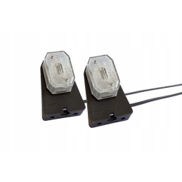 White aspoeck marker lamps, set of 2x marker lamps with 0-5m cable