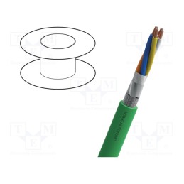 5 m x NEXANS - 13-DRX22Q01P-V1 - Wire, MOTIONLINE® ADVANCED, 1x4x22AWG, PROFINET, stranded, Cu