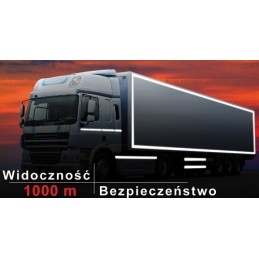 Foil tape, reflective strips, yellow, gold, truck, 10 m