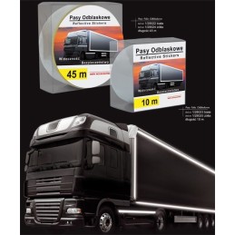 Foil tape, reflective strips, yellow, gold, truck, 10 m