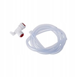 Truma angle connector with red hose