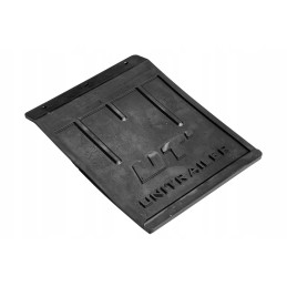 Rubber mud flap, curved, large, universal