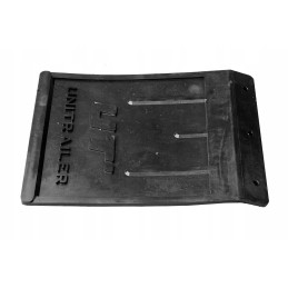 Rubber mud flap, curved, large, universal