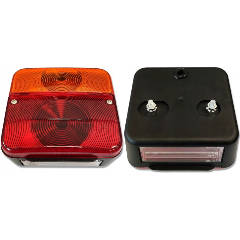 Combined left and right rear lamp of a tow truck trailer