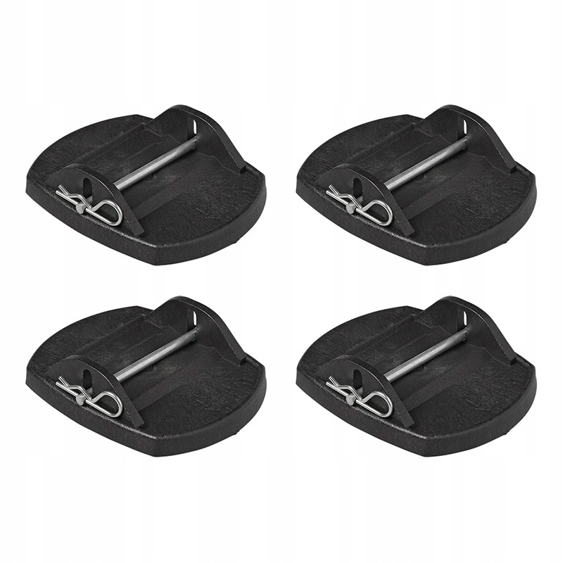 Caravan support leg foot, 4 pieces