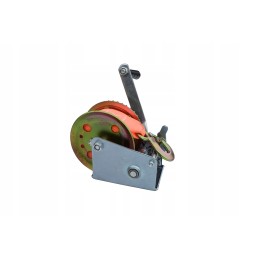 Hand winch 540 kg, belt, crank, belt 10 m 4 5 cm, small for boats