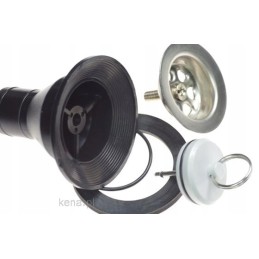 Drain, hole 35, pipe 24mm, straight washbasin plug