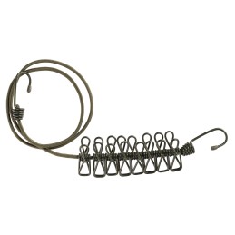 Tourist rope with clothes pegs
