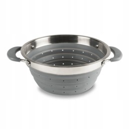 Silicone foldable colander campa 1 5l gray