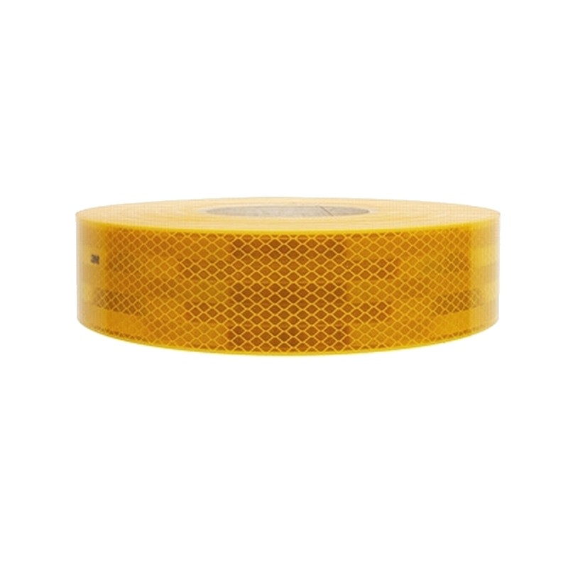 Yellow contour reflective foil tape, 3 m