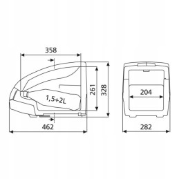 Bordbar TB 15 Waeco Dometic thermoelectric refrigerator