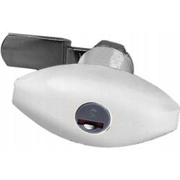 White Zadi ellipse trunk lid lock