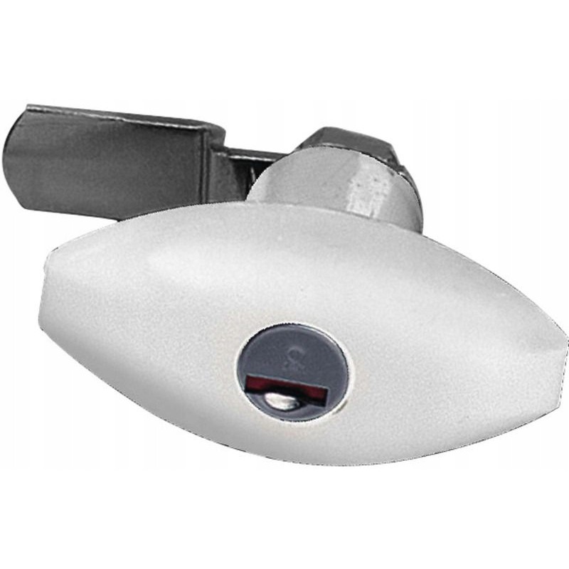 White Zadi ellipse trunk lid lock