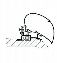 Thule adapter for Fiat Ducato H2 from year of manufacture