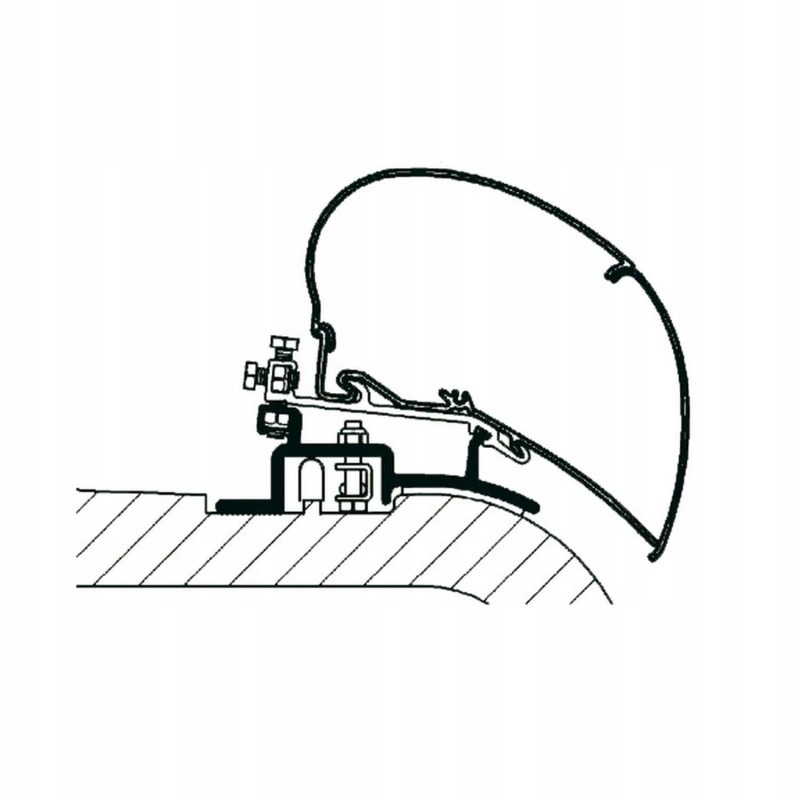 Thule adapter for Fiat Ducato H2 from year of manufacture