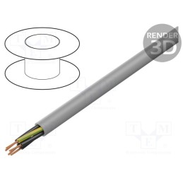 5 m x HELUKABEL - 13398 - Wire, MEGAFLEX®500, 5G1mm2, unshielded, 300V,500V, Cu, stranded