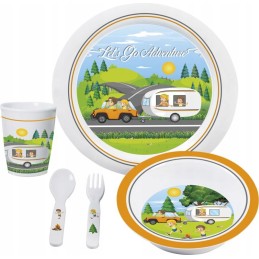 Brunner melamine set for children's camper trailer