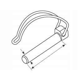 Pipe pin pin oe10mm x 55mm