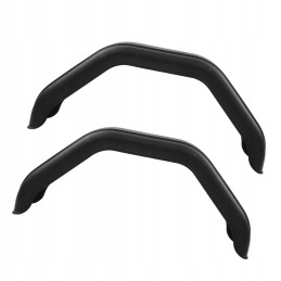 1 Pair Black PE Trailer Fender Injection Molded Abrasion Resistant