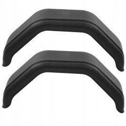 1 Pair Black PE Trailer Fender Injection Molded Abrasion Resistant