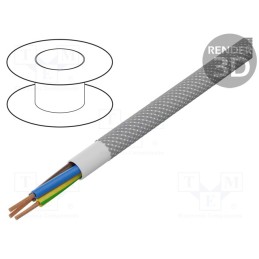 5 m x ESPE - OPAC-3G0.75-1-2057 - Wire, H03VV-F,OMY, 3G0.75mm2, round, stranded, Cu, PVC, textile