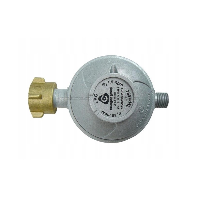 Gas reducer for a camper 30 mbar 1-5 kg h for cylinders