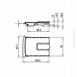 Flap for external door handle diameter 22 mm Pastore Lombardi