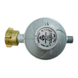 Gas reducer for 11 kg 50 mbar cylinders for a camper