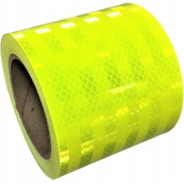 Self-adhesive reflective tape, yellow fluo, 10 cm