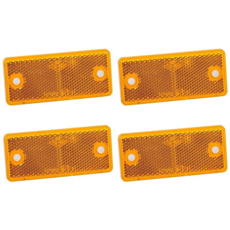 Orange trailer reflector 90x40mm 4 pcs