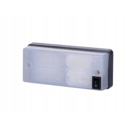 LED interior lighting lamp 12 24v with switch, milky shade