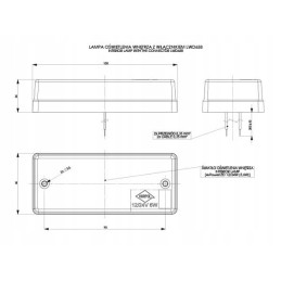 LED interior lighting lamp 12 24v with switch, milky shade