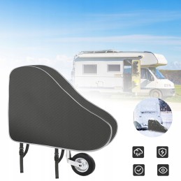 Cover, cover for drawbar, trailer hitch, gray