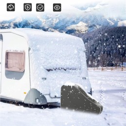 Cover for the drawbar cover of the camping trailer hitch 35 4