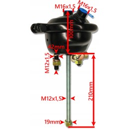 Pneumatic diaphragm brake actuator 16