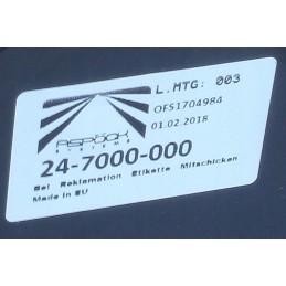 Left rear lamp for multipoint II aspoeck trailers